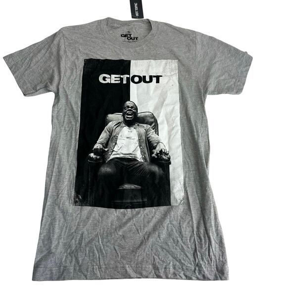 Get Out 2017 Jordan Peele Horror Movie Poster Mens T-Shirt Size S - Picture 1 of 6